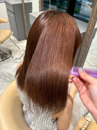 セミロング 美髪縮毛矯正/ 髪質改善/AYARIのヘアスタイル