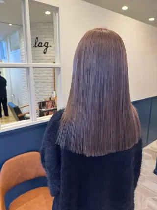 ミディアム カラー 仲野 亜由美のヘアスタイル