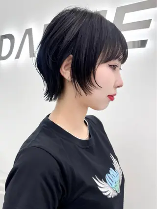 ショート カラー ヘアアレンジ 縮毛矯正🤍 盛れるボブ/ひかりのヘアスタイル