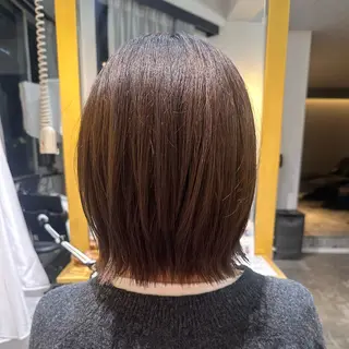 ミディアム カラー Saki💛心斎橋 レイヤー/艶髪のヘアスタイル