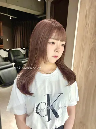 ミディアム カラー 透明感カラー・レイヤ ー🎀amika🎀のヘアスタイル