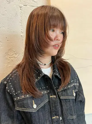 ロング yu  /透明感カラ ー/ボブ/caseyのヘアスタイル