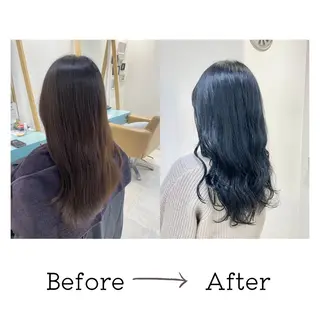 ロング カラー 💫小顔カット TAROのヘアスタイル