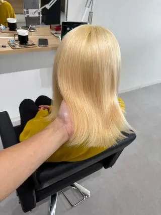 ミディアム ケアブリーチ 黒瀬有汰のヘアスタイル
