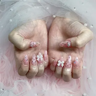 ネイル パーツ全部¥110 サロンミミのネイルデザイン