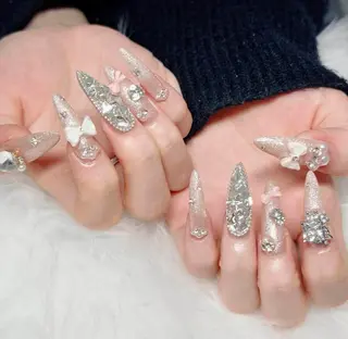 ロング カラー Bling Salonのネイルデザイン
