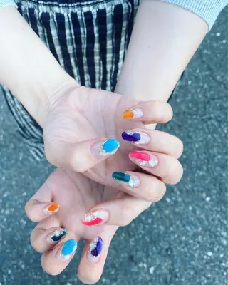 ネイル ✴︎:.｡. MAKI.｡.:✴︎のネイルデザイン