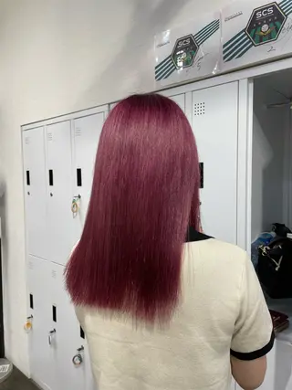 セミロング 横浜🦋ハイトーン 🫐シャドウルーツのヘアスタイル
