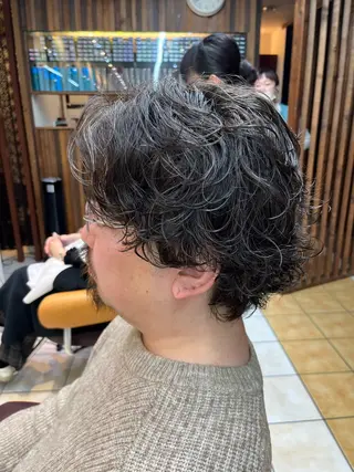 ショート パーマ メンズ メンズ特化/パーマ/ 髪質改善　高野奨馬のヘアスタイル