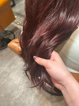 ロング ボブ/暖色/透明 感カラー/Sachiのヘアスタイル