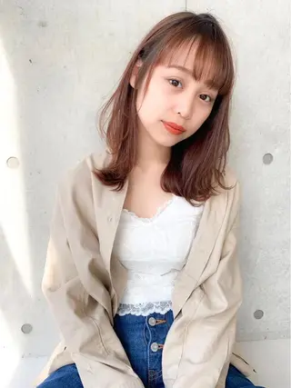 ミディアム カラー 🌼原宿JUICE／ official🌼のヘアスタイル