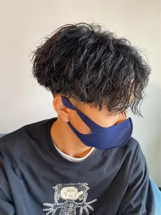 ミディアム パーマ メンズ 🔹YUTA🔹 メンズパーマのヘアスタイル