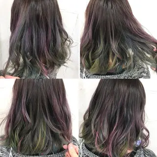 ミディアム カラー 神山 昌子のヘアスタイル