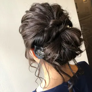 ミディアム ヘアアレンジ 江藤 星史のヘアスタイル