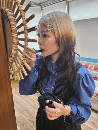 セミロング ♥️ボブ/ブリーチ なしカラー/mahoのヘアスタイル