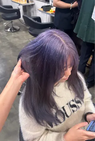 ロング カラー 横浜美容室/透明感 カラー/レイヤーのヘアスタイル