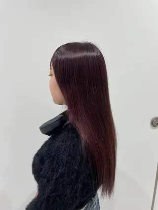 ロング カラー 【レイヤー艶カラー】 🎀moka🎀のヘアスタイル