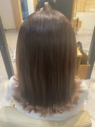 ミディアム 新田 楓太のヘアスタイル