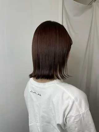 ミディアム カラー 韓国レイヤー／似合わ せ／nazuna🩵のヘアスタイル