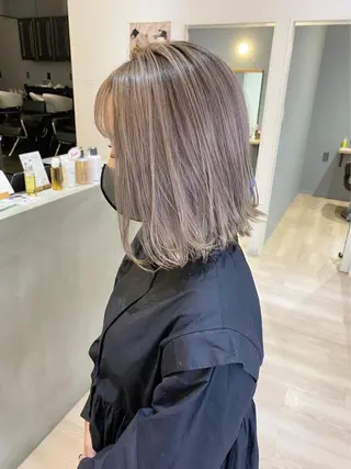 ミディアム カラー インナー/くびれ/ ショート/Chereのヘアスタイル