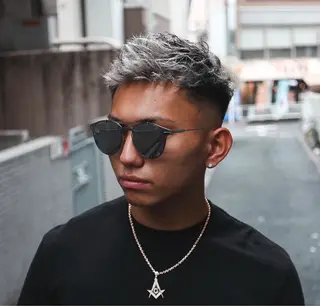 ショート カラー パーマ メンズ 💈men's💈 satoru中目黒のヘアスタイル