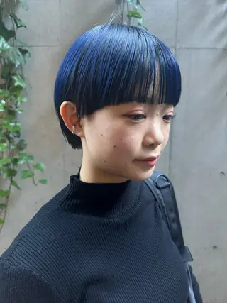 ショート カラー ボブ/ショート 吉田竣のヘアスタイル