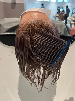 カラー メンズ HAIR＆MAKE EARTH  戸塚店所属・透明感デザインカラー /髙橋/白髪ぼかし可のヘアスタイル