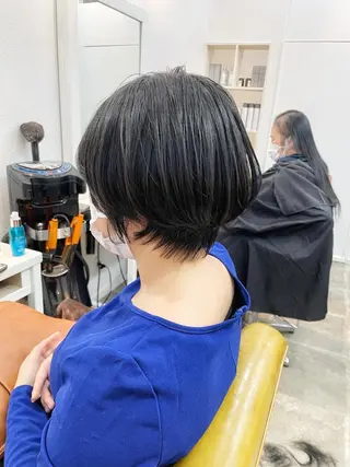 ショート カラー 👑銀座ショート/ 絶壁補正/金子涼👑のヘアスタイル