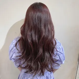 ロング カラー 顔まわりカット🌟 くびれヘア/寺門遥輝のヘアスタイル