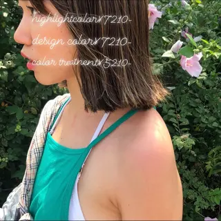 ショート カラー ヘアアレンジ マンツーマン半個室 tamuraのヘアスタイル