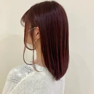 セミロング カラー 品田 真里のヘアスタイル
