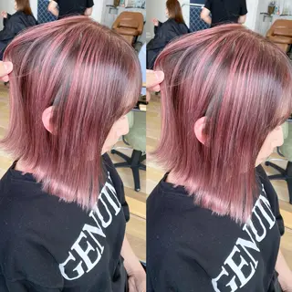 ミディアム ケアブリーチ 黒瀬有汰のヘアスタイル