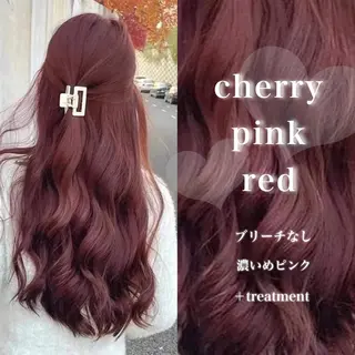 ロング カラー 韓国風艶髪🎀 暖色カラー🤍のヘアスタイル