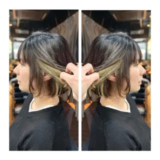 ミディアム カラー Asuka Mabuchiのヘアスタイル