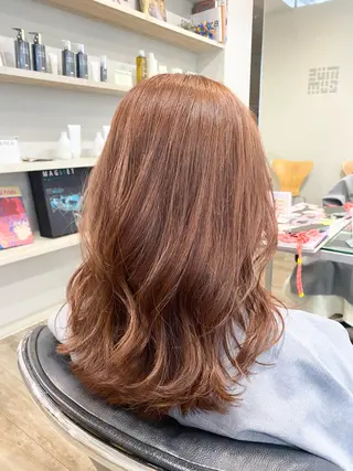 ミディアム カラー パーマ・レイヤー 髪質改善・TANIのヘアスタイル