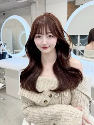 ロング ICY所属・kanna♡ 韓国ヘアーのヘアスタイル