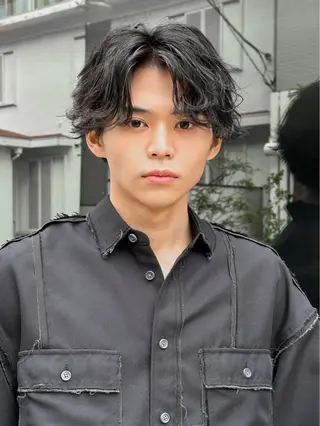 ショート パーマ メンズ メンズ特化/パーマ 職人/ひかるのヘアスタイル