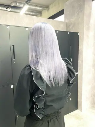 セミロング カラー ハイトーン特化 川井優汰のヘアスタイル
