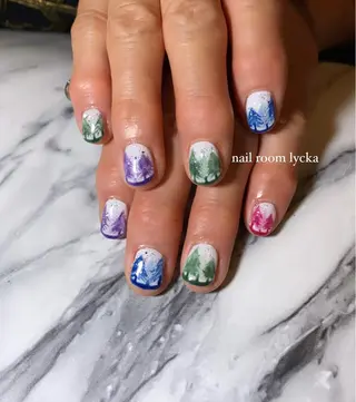 ネイル ﾈｲﾙﾙｰﾑﾘｯｶ 𝐦𝐚𝐲𝐮のネイルデザイン