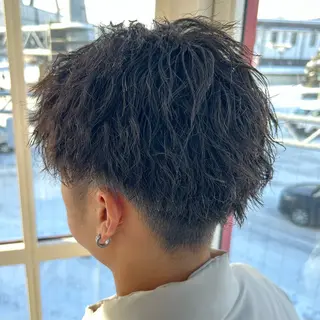 パーマ メンズ メンズパーマ/メンズ カット/たばたよしきのヘアスタイル