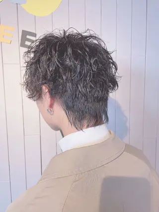ミディアム パーマ メンズ ❣️モードケイズ塚口 和田一将のヘアスタイル
