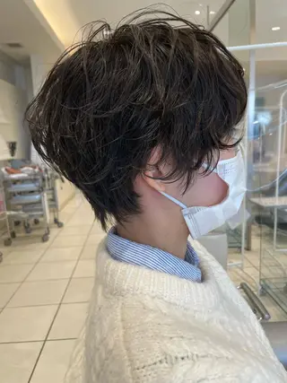 ショート カラー パーマ MODE K´s eau髪質改善特化のヘアスタイル