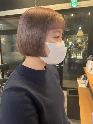 ショート カラー ヘアアレンジ satsuki 暖色・ブラウンカラーのヘアスタイル