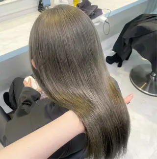 セミロング カラー 【美髪矯正/絹髪】 🎀hinano🎀のヘアスタイル