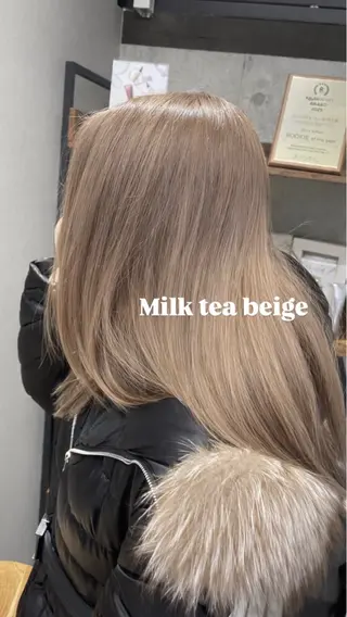 ロング Blue 髪質改善 💎松藤 莉奈のヘアスタイル