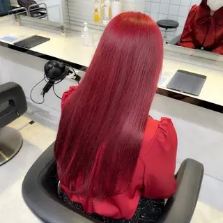 カラー girlな暖色ヘア 🪽🫧ハルナ🎀のヘアスタイル