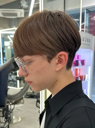 ショート カラー パーマ メンズ Vir by browのヘアスタイル