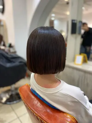 ショート カラー ヘアアレンジ ウルフ/レイヤー /髪質改善 ナユタのヘアスタイル