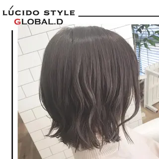 ミディアム カラー 🥛洒落髪小顔cut なら龍崎🥛のヘアスタイル