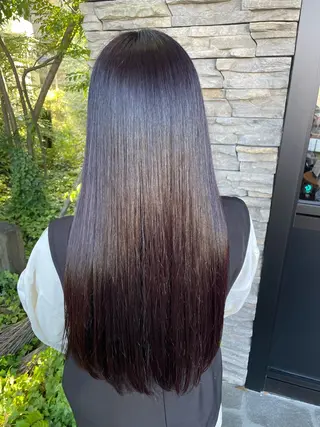 ロング ボブ/顔周りレイヤー 🎀momoka🎀のヘアスタイル